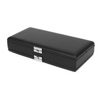 Oumefar Fagotto Reed Fagotto 20 × 10 × 5 Custodia per Ance in Pelle Nera a 2 Strati per 20 Ance Scatola a Prova di Umidità Accessori per Strumenti Musicali