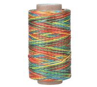 Oumefar Filo di Cuoio Filo da Cucito Piatto Cucitura a Mano Filo Cerato 250 Metri per Tappezzeria in Pelle Mestiere di Cucito Fai da Te(colorato)