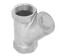 Oumefar Filtro a Y in Acciaio Inossidabile 304 Resistente Alla Corrosione da 1 1/2 Pollici per Tubi Filettati per Acqua, Olio e Gas Pratico, Durevole, Facile Manutenzione per Apparecchiature per