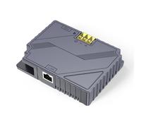 Oumefar Gige Poe Iniettore 150W 2 in 1 Adattatore Ethernet Adattatore Ethernet DC Step Up Kit di Conversione Satellitare Convertitore per i Dispositivi di Rete Satellitare Rettangolare