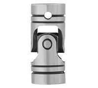 Oumefar Giunto per Albero Universale in Acciaio Legato, Connettore Motore Durevole per Macchinari Generali, Diametro 16 Mm, Sterzo Fai-te (16MM)