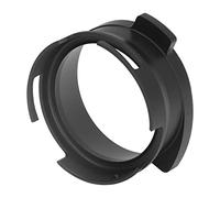 Oumefar Imbuto Dosatore Portafiltro caffè da 54 Mm Imbuto Dosatore in Lega di Alluminio per Accessori per Macchina da caffè Express Pro Touch Bambino Infusore Temp Pro (Nera)