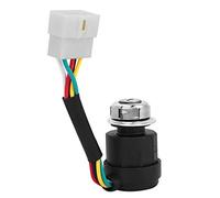 Oumefar Interruttore a Chiave di Accensione, Ricambio Duraturo per Generatore di Gas per Barra Motore 178F/186F, Installazione Semplice per Vari Modelli, 5 Fili 2 Chiavi per Addetti alla Manutenzione