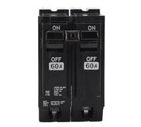 Oumefar Interruttore a Circuito 60A 2 Pole, Valutazione di Interrupt 10KA, Supporto per Binario DIN per Sottobanelli di Appartamenti per la Casa