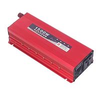 Oumefar Inverter di Potenza a Onda Sinusoidale Pura da 1500 W con Display LED e Telecomando per attività Marine All'aperto in Campeggio in (Da DC12V a AC220V)