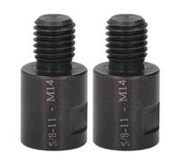 Oumefar Kit Adattatore di Smerigliatrice Angolare 2 Pcs, Attaccamento Convertitore Filo Statunitense 5/8in-11 Maschio/femmina a M14 per Pezzi (5/8in-11 maschio a M14 femmina)