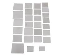 Oumefar Kit di Stencil di Recupero BGA 27pcs, 304 Modelli di Rielaborazione della Saldatura in Acciaio Inossidabile Set per la Riparazione della Scheda Madre del Laptop