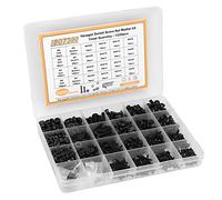 Oumefar Kit Rondelle per Dadi in Acciaio Al Carbonio M2 M3 M4 M5 Set con Filettatura Liscia per Riparatori Professionisti, 1220 Pezzi Viti a Testa Esagonale Semitonda Rondelle per Dadi per gli