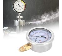 Oumefar Manometro" Vuotometro Radiale Riempito D'olio per Macchinari Manometro Riempito D'olio per Macchinari" Resistente All'usura 0-40bar 0-600psi per " Materiali Metallurgici