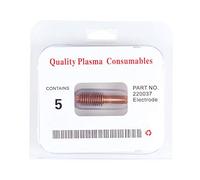Oumefar Materiali di consumo per Torcia Taglio al Plasma 220037 Materiali di consumo per Torcia Taglio per Taglio al Plasma Kit di elettrodi per MAX1650