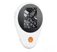 Oumefar Microscopio Elettronico Portatile 500x Potente Schermo a Colori IPS da 2 Pollici Integrato con 8 Luci LED per Kit di Esperimenti Scientifici Schermo ABS per Adulti e Bambini (Bianca)