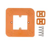 Oumefar Modello di Raggio D'angolo Rotondo R10 R15 R20 R25, Jig del Router Universale per la Lavorazione del Legno, Guida per il Taglio Dell'angolo in Legno per Tavoli Router