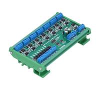 Oumefar Modulo MOSFET Multifunzione con Scatola su Guida Din per Domotica Intelligente e Sistemi CCTV 8 Ingressi 8 Uscite 6-25 V