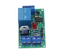 Oumefar Modulo relè 12V Interruttore a 2 Pulsanti con Actuator di Alto Livello per Controllo Motore e di Allarme 58x32mm