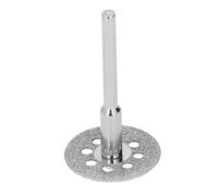 Oumefar Mola Diamantata Affilata con Fori, 10 Dischi Taglio Rivestiti per Attacco Utensile Rotante, Adatta per Tagliare Alluminio/rame, per Rinnovamento di Parcheggi/pavimenti in Cemento (25 mm)