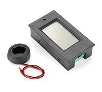 Oumefar Monitor Digitale di Tensione e Corrente Misuratore di Potenza CA 100 A Display LCD 80-260 V con Allarme di Sovraccarico e Archiviazione Dati per il Monitoraggio Energetico