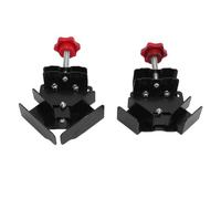 Oumefar Morsetti D'angolo 2 Pcs 90 Gradi Set di Morsetti Angolari a Destra, Morsetti di Saldatura a Base di Tipo e Sigillo Pesante, Dispositivo di Lavorazione del Legno in Acciaio a