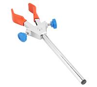 Oumefar Morsetto per Matraccio Chimico Durevole Supporto per Provetta con Storta a Doppio Regolatore per Strumento Laboratorio, Realizzato in Plastica e Leghe di Zinco, per Laboratorio di Chimica