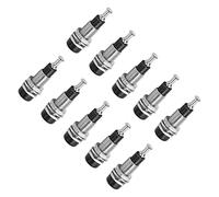 Oumefar Morsetto per Montaggio a Pannello con Presa a Banana Placcata in Nichel 2 Mm con Buone Prestazioni di Conduzione per Apparecchiature Elettroniche, 10 Pezzi per Set (#1)