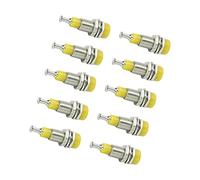 Oumefar Morsetto per Montaggio a Pannello con Presa a Banana Placcata in Nichel 2 Mm con Buone Prestazioni di Conduzione per Apparecchiature Elettroniche, 10 Pezzi per Set (#3)