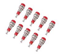 Oumefar Morsetto per Montaggio a Pannello con Presa a Banana Placcata in Nichel 2 Mm con Buone Prestazioni di Conduzione per Apparecchiature Elettroniche, 10 Pezzi per Set (#2)