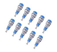 Oumefar Morsetto per Montaggio a Pannello con Presa a Banana Placcata in Nichel 2 Mm con Buone Prestazioni di Conduzione per Apparecchiature Elettroniche, 10 Pezzi per Set (#4)