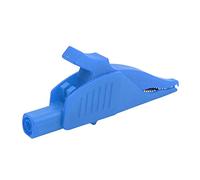 Oumefar Morsetto/Supporto Elettrico, Ottone Sicuro, Isolato, 32 A/1000 V, Morsetto/Supporto per Test Batteria Auto per Vari Progetti Elettrici, Tester di Tensione, Adatto a Tutte le Batterie per (Blu)