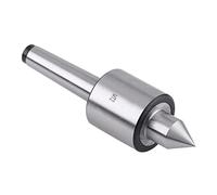 Oumefar MT2 Utensile per Tornio con Centro Livellato Centro Girevole con Punta da 60 Gradi 0,01 Mm con Cuscinetto Ad Alta velocità e Guarnizione Antipolvere per Tornitura e Fresat