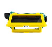 Oumefar Occhiali per Saldatura con Vista Panoramica, Occhiali per Saldatura con Oscuramento Automatico, Protezione IR, Leggero, Confortevole, Fascia Regolabile per Copricapo di Argon