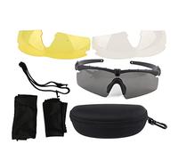 Oumefar Occhiali Tattici Militari Occhiali da Tiro Antivento Antisabbia Anti-impatto per la Caccia Sportiva All'aria Aperta Militare (Nera)