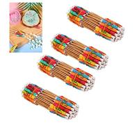 Oumefar Ombrelli da Cocktail da 200 Pezzi, Ombrelli da Bere Modello Squisito Decorazioni per Bevande in bambù in Carta a Tema Tropicale per Feste Bar Ufficio