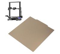 Oumefar Piatta Stampa a Doppia Faccia di Build PEI 320x310mm Piatta a Doppia Faccia, Tela di Acciaio Flessibile per CR-10s Pro V2, Ender 3 Maximum, Sovol SV04, Kobra Plus 3D Stampanti