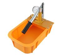 Oumefar Pompa Idrostatica Tester Manuale Idraulico Pompa di Prova della Pressione Dell'acqua con Indicatore per Sistemi Idraulici Installazione di Riscaldamento Installazione in Lega in