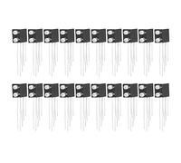 Oumefar Portalampada a Diodi Luminosi a LED da 20 Pezzi Durevole e Resistente Al Calore per Progetti di Illuminazione a LED con funzionalità di Anodo Comune in Nylon (A sinistra rosso, a destra verde)
