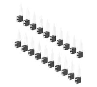 Oumefar Portalampada a Diodi Luminosi a LED da 20 Pezzi Durevole e Resistente Al Calore per Progetti di Illuminazione a LED con funzionalità di Anodo Comune in Nylon (A sinistra verde, a destra rosso)