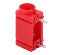 Oumefar Presa a Banana in Ottone 4 Mm Connessione per Test di Circuito Professionale 5 Pezzi per Multimetro, Facile Usare per Apparecchiature di Test Elettroniche (Rossa)