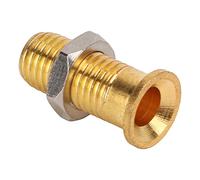 Oumefar Presa a Banana, Presa in Rame Placcato Oro con Dado Esagonale M6 per Test Elettrici e Accessori, Confezione 20, 21.140, Pannello 4 Mm