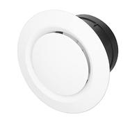 Oumefar Presa D'aria Regolabile, Copertura di Ventilazione con Diffusore a Soffitto Montato a Parete in ABS con Intradosso Rotondo per Bagno, Biblioteca, Ufficio, Scuola, Camera (4in)