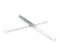 Oumefar Profilo di Estrusione di Alluminio Trave a Forma di L Telaio Leggero e Robusto per Robotica 2 Pezzi 12x12mm
