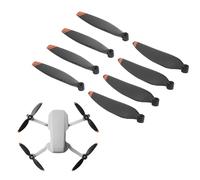 Oumefar Propeller für Mini 2, Ersatzpropeller Set mit 4 Propellern und Schrauben, Leise Flug Performance, Robuste PC Konstruktion, Orange Bord, Zubehör für Drohnen