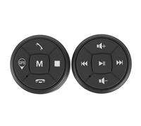 Oumefar Pulsante di Controllo del Volante dell'interruttore Universale Wireless Bluetooth Durevole Multifunzionale Leggero con Custodia in Silicone