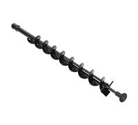 Oumefar Punta Trapano per Trivella Terra con Pala/ala in Acciaio di Lunga Durata per Scavatrice per Pali Giardino 60x800 Mm - Ideale per Piantare - Si Adatta Alla Maggior Parte delle Scavatrici