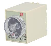 Oumefar Relè Temporizzato ST3PF, Controller Temporizzato Ad Alta Precisione per Applicazioni di Temporizzazione, Durevole e Resistente All'usura, Ingresso 200-240 V, Uscita 24 V