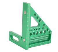 Oumefar Righello di Misurazione Multiplo 3D, Quadrato di Lavorazione del Legno in Scala Metrica, Lega di Alluminio, per Inquadratura di Stampo Fai te Carpenteria