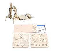 Oumefar Robot Arm Building Toy Kit Modello Meccanico Idraulico in Legno STEM Progetto Educativo Scientifico Fai-da-te per Bambini Adolescenti Adulti