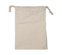 Oumefar Sacchetto Immagazzinaggio in Cotone Organico Semplice Uso Domestico Sacchetto di Immagazzinaggio con Coulisse Sacco Bucato Borse Ecologich Tote Bag Shopper Borsa Tela Shopping Bag (15 * 20cm)