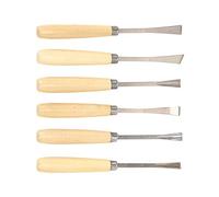 Oumefar Scalpello per Lavorazione del Legno Leggero Set di scalpello per Incisione con Lama affilata ad Alta precisione 6 Pezzi per Incisione in Cera di Argilla