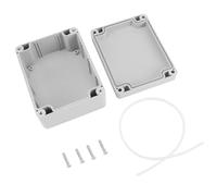 Scatola di giunzione antipolvere impermeabile IP65 Scatola di giunzione in plastica ABS Scatole elettriche universali Contenitore per progetti Grigio(115 * 90 * 55mm)