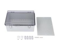 Oumefar Scatola di Giunzione Elettrica IP67 ABS in Plastica per Esterno Box con Copertura Trasparente per Dispositivi Satellitari e Progetti di Casa Intelligente 200 X 300 X 130 Mm