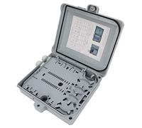 Oumefar Scatola Terminale in Fibra Ottica, Scatola di Distribuzione Impermeabile IP65 a 12 Nuclei per Uso Interno Ed Esterno, Materiale PC + ABS